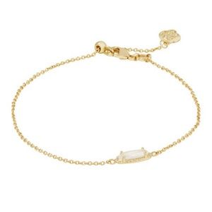 Kendra Scott x Target Emma Delicate Mother of Pearl Gold Chain Bracelet